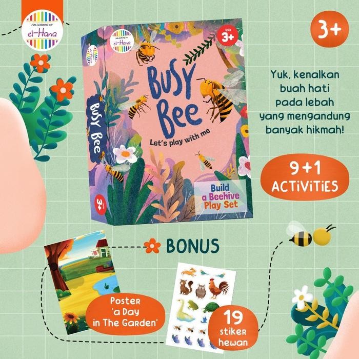 

Busy Bee (Media Anak Belajar Tentang Lebah) Mulai Usia 3+ Tahun