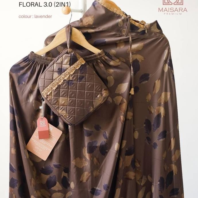 Spesial Mukena Dewasa Silk Floral Series 3.0 (2In1) Maisara Premium