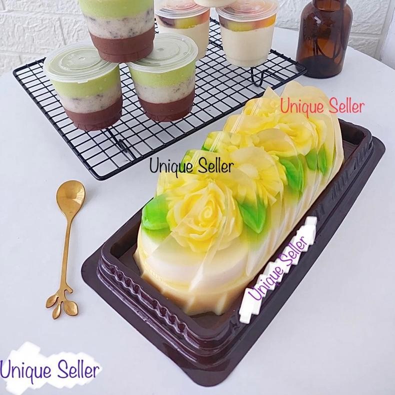 COD 3 Lusin Cetakan Kue Kukus Plastik Agar Jelly Puding Kue Putu Ayu Talam Bunga Mawar Sakura Tulip 