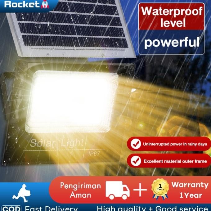 Solar Light Warm white Lampu Panel Surya Tenaga dengan Remote control