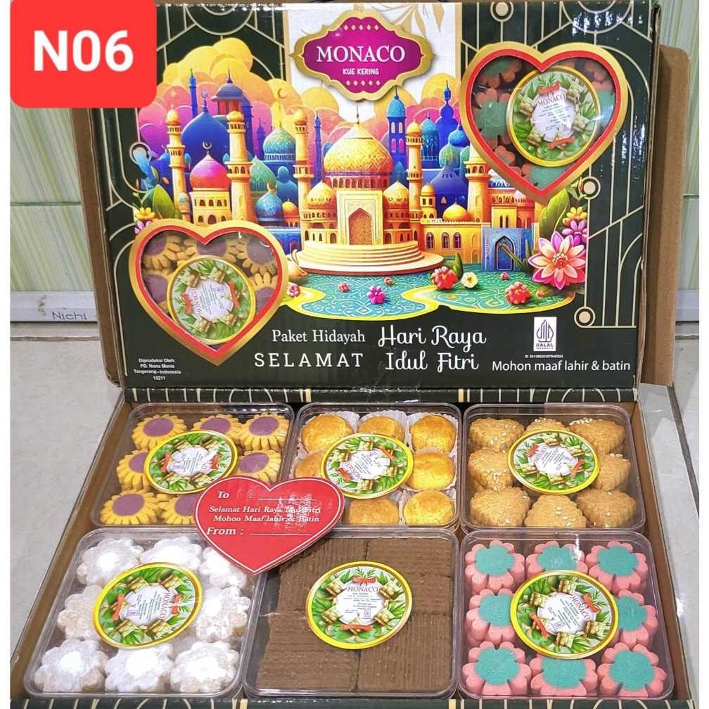 

SPECIAL Apazada - Kue Kering Lebaran Monaco Hidayah Halal / Hampers Kue Lebaran Paket 6 Toples Murah Enak Ah67