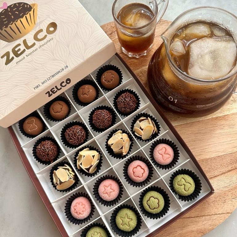 

VIRAL Zelco - Chocolate Coklat Ball Mix Strawberry Matcha gf-5