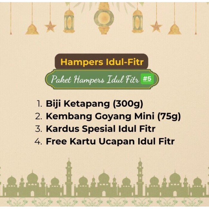 

New! Hampers Idul Fitri Khas Jakarta Toples Kecil isi 2Free Handtag - #5 Idul Fitri