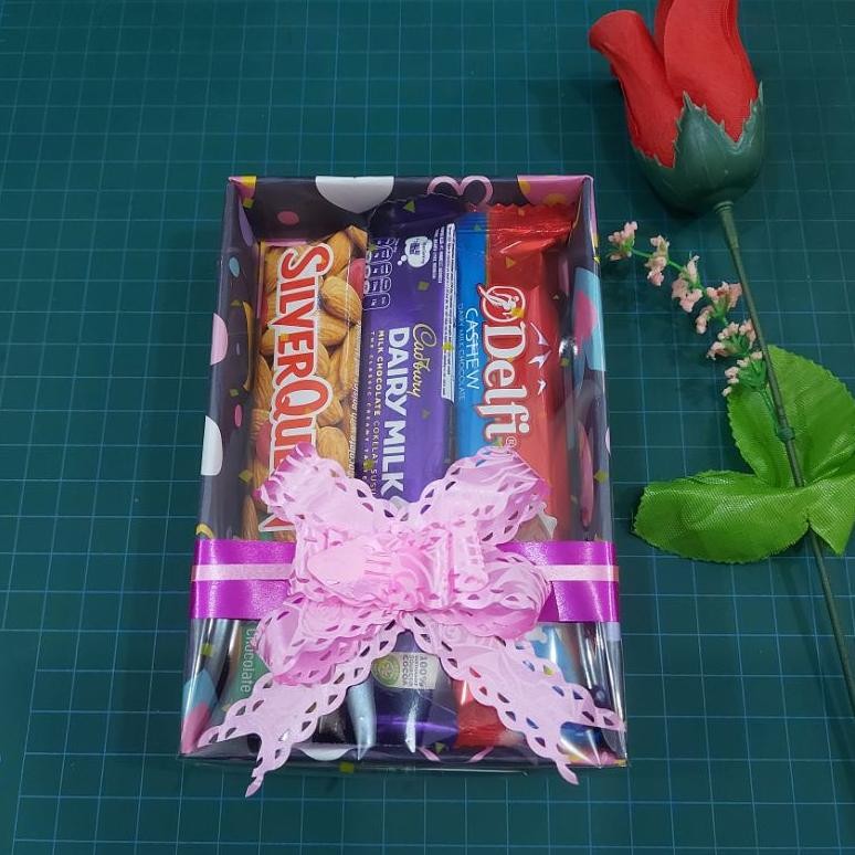 

VIRAL mini hampers , coklat box murah , cokelat hadiah , snack box murah na-72