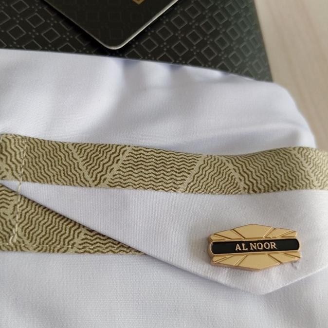 Promo, Gamis / Jubah Al Noor Putih Kombinasi Alnoor
