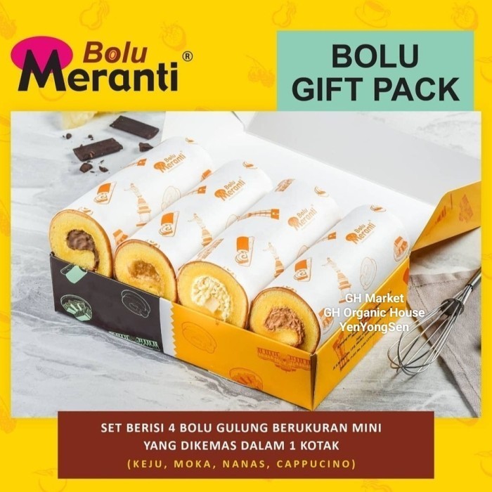 

Bolu Meranti Gift Pack 4 Rasa / Kue Oleh Oleh Medan Terlaris Hampers