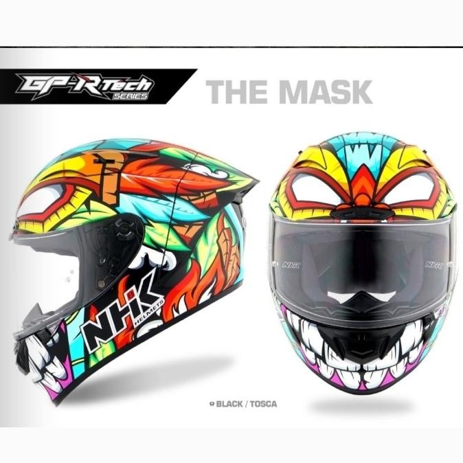 NHK GPR TECH STREET THE MASK | HELM MOTOR FULL FACE GP R TECH MOTIF