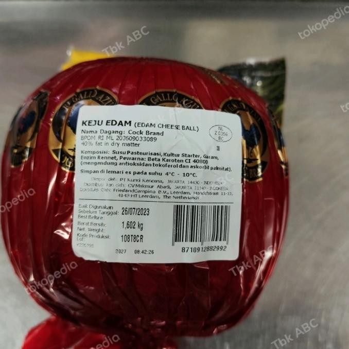 

KEJU EDAM AYAM MAS BOLA UTUH 1.62 KG