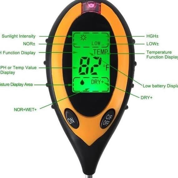 Soil Survey Instrument Digital 4 In 1 Backlight / PH Meter Tanah [terbaik]