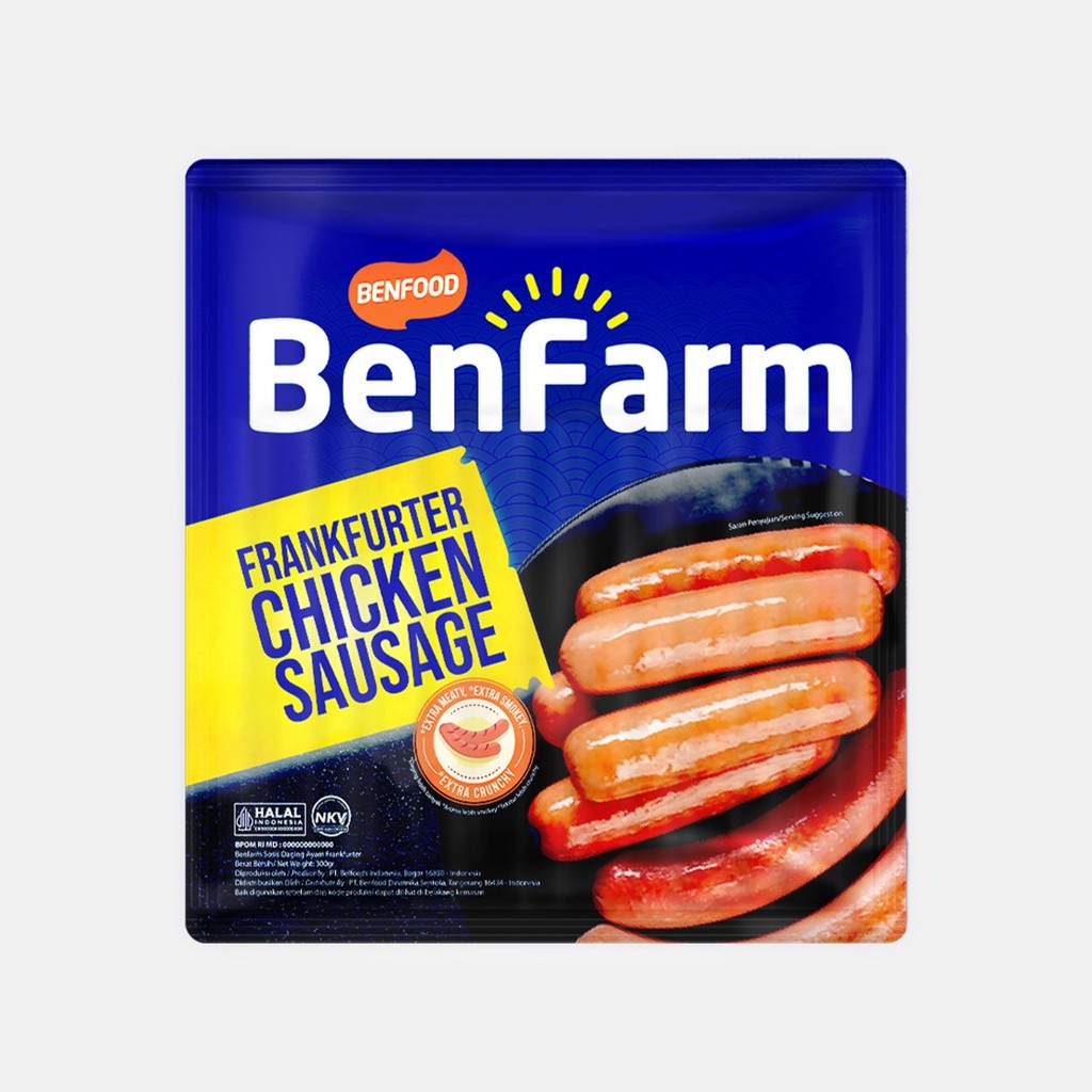 

Benfarm Frankfurter Chicken Sausage 300 gram