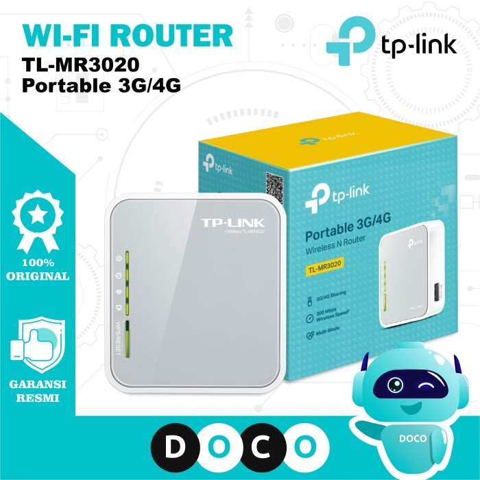 TP-LINK Wireless N Router TL-MR3020 Portable 3G/4G Modem Wifi Internet MR3020