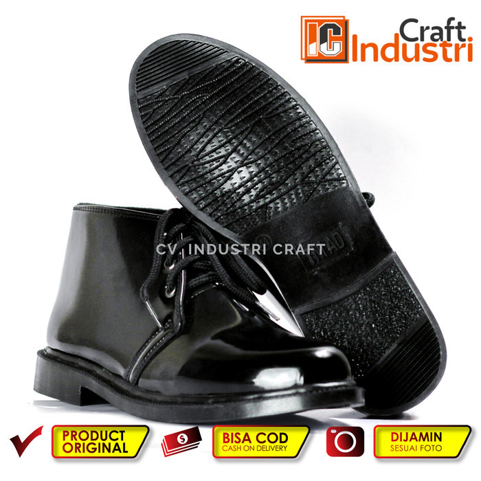 Sepatu PDH TNI Security Paskibra Pria Sekolah Oxford Pantofel Kilap