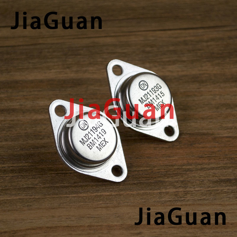JENNAIRA  1pair New original ON MJ21193G MJ21194G TO-3 transistors audio tube MJ21193 MJ21194 High p