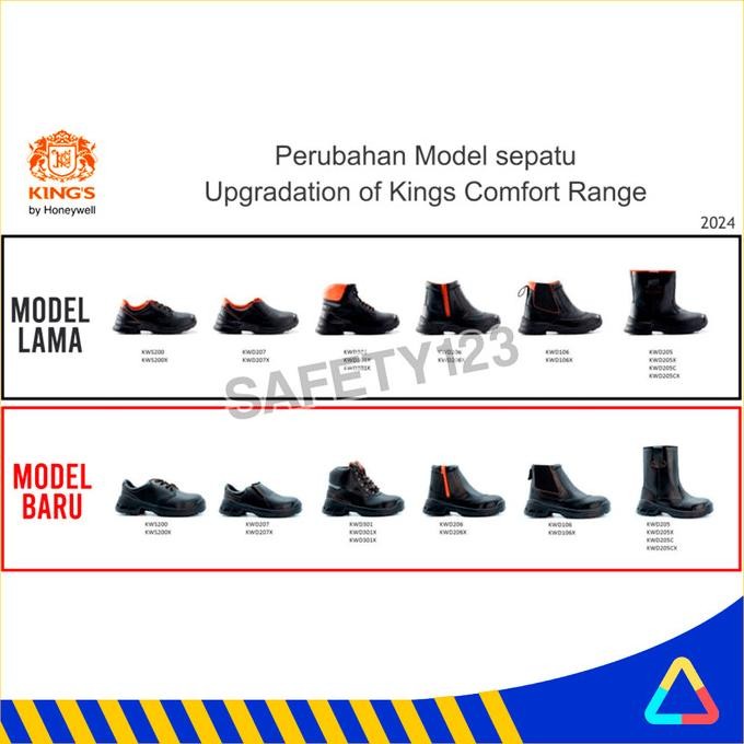 Kings KWS 200X Sepatu Safety Shoes King's KWS200 Honeywell Original Terlaris