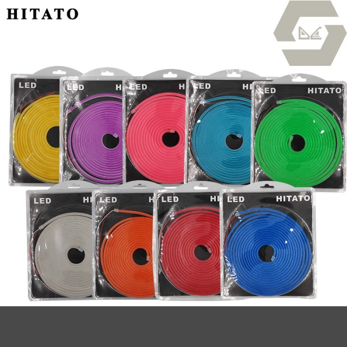 Lampu LED Neon Flex / Neon Flexible Strip Light 2835 5m DC 12V HITATO
