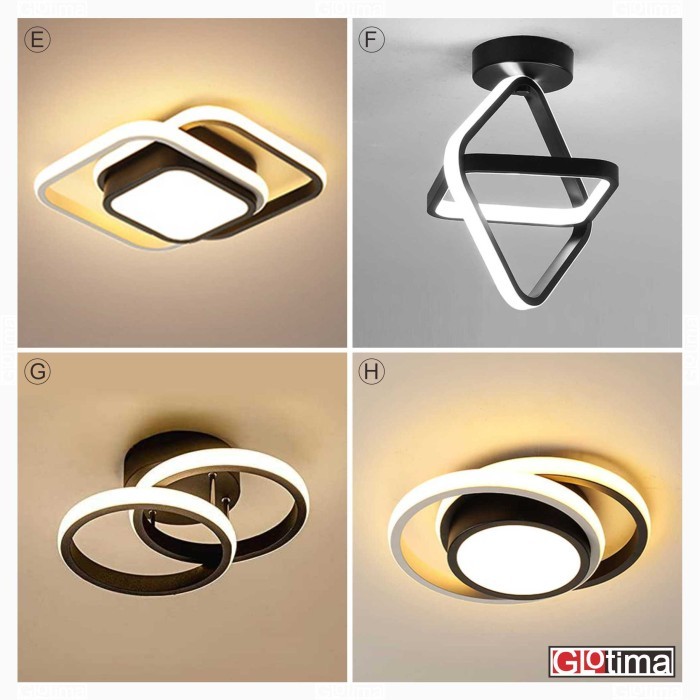 Lampu Plafon Plafond Gantung Hias LED Modern Ceiling Light 3 Warna