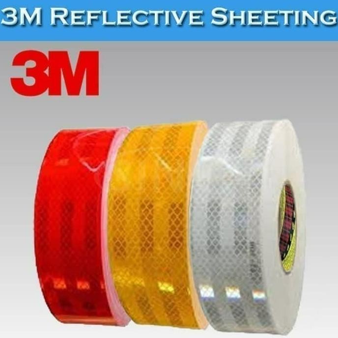 

ORIGINAL 3M - STICKER STIKER PEMANTUL CAHAYA - REFLEKTOR TAPE - 5CMX3M