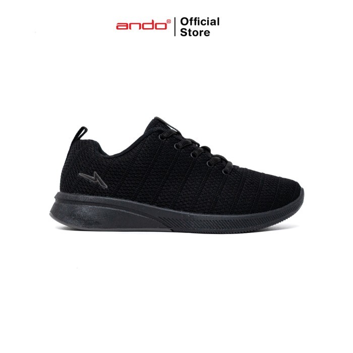 Ando Official Sepatu Sneakers Saga Wanita Dewasa - Hitam/Hitam