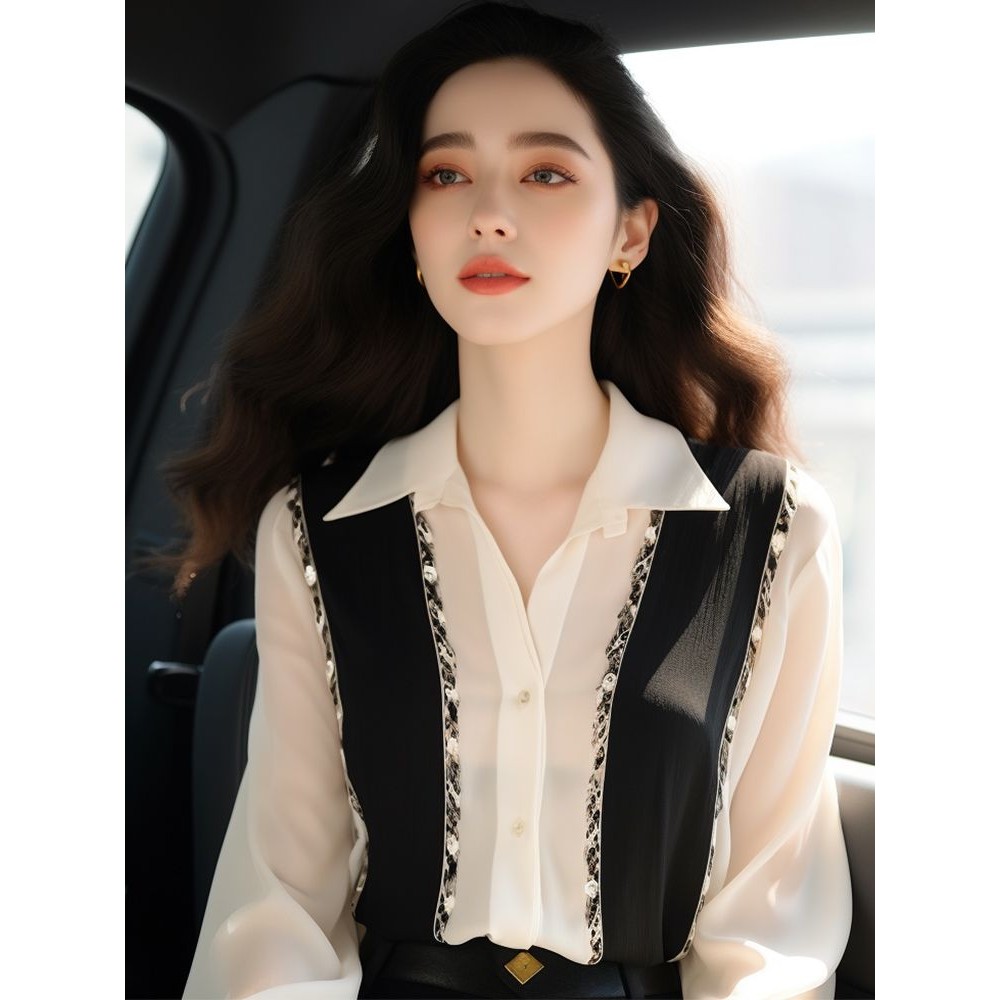 New Chic Elegant Chiffon Blouse for Women