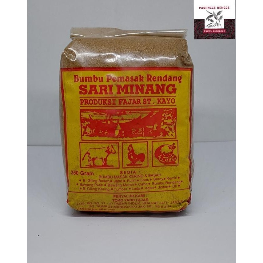

Bumbu Pemasak Rendang / Asli Sari Minang / Bumbu Rendang 500gr LCM
