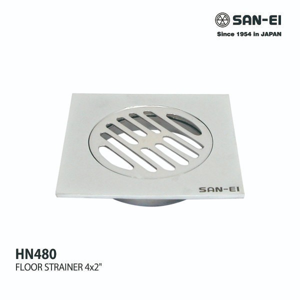 San-Ei Floor Strainer 3.5 x 2 inch Floor Drain HN 480
