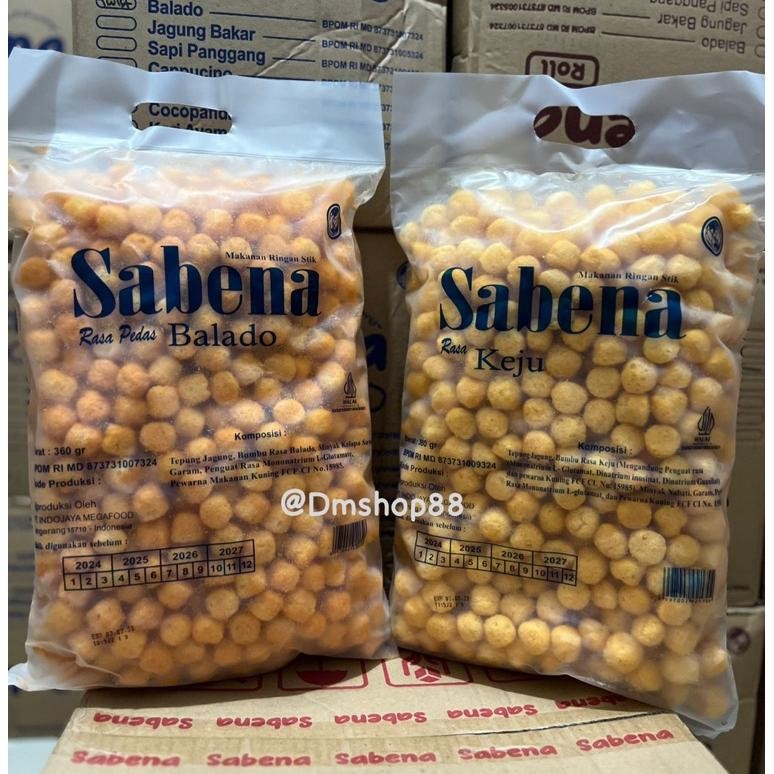 

SABENA BALLS ALL VARIAN 340 GRAM / SNACK CHIKI BALLS BALADO KEJU