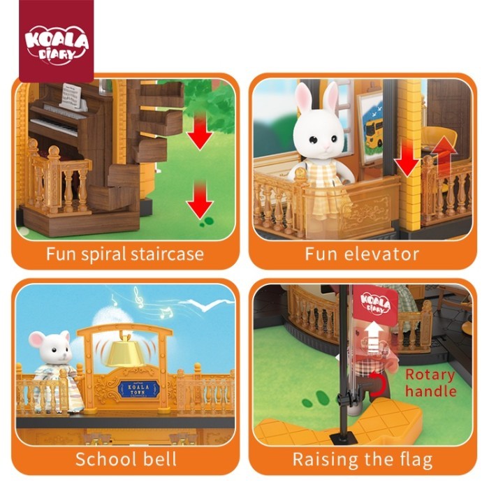 Koala Diary Town House Luxury Big School Fde87392 Mainan Rumah Anak {TerlarisBest Seller}