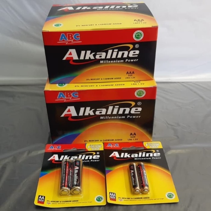Baterai Abc Alkaline Aa 1 Kotak Box (Isi : 24 Pak)
