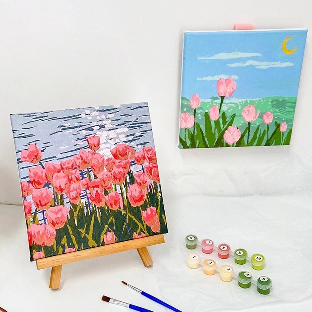 

Is75 Painting By Number Kit Ukuran 20X20Cm Diy Kanvas Siap Lukis Aesthetic / Lukisan Bunga Pemandangan Canvas Digital PaintingAcrylic Mr A110