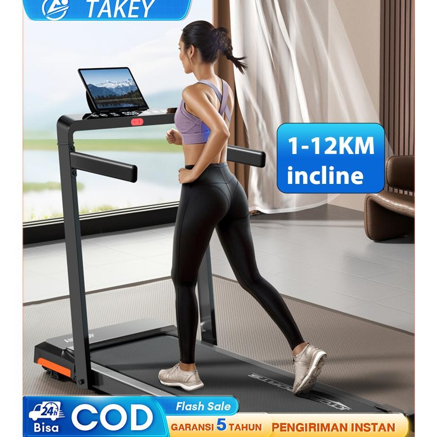 TakeyTreadmill Elektrik Treadmill Listrik Treadmill Portable Walking Pad Treadmill Incline