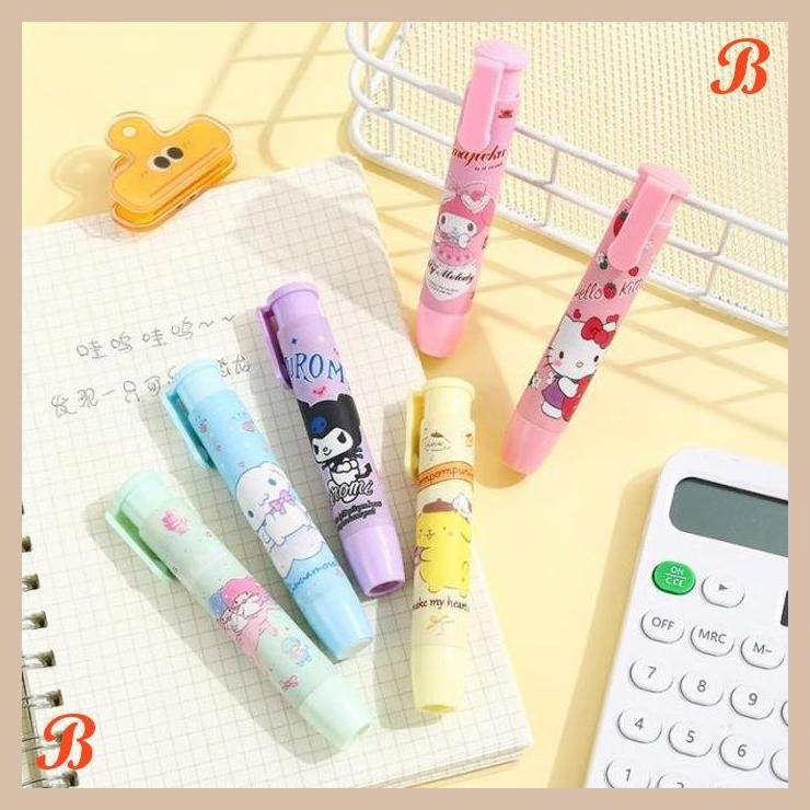 

| KK | PENGHAPUS PENSIL MEKANIK LUCU/ ERASER MECHANICAL SANRIO KUROMI CINAMOROLL