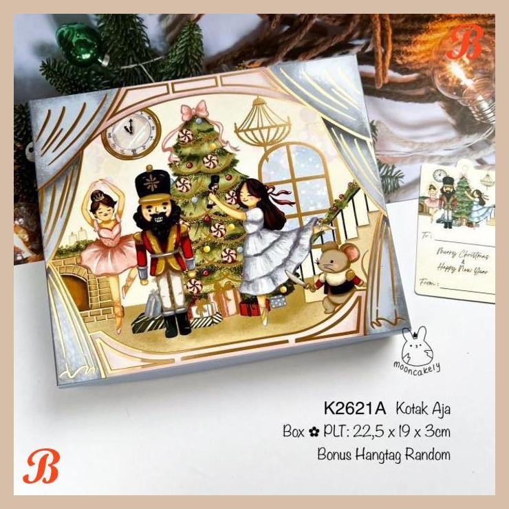 

| NS | 10PCS KOTAK NATAL MIKA SEKAT K2621| BOX NASTAR| LAPIS| TAS| CEK VARIAN