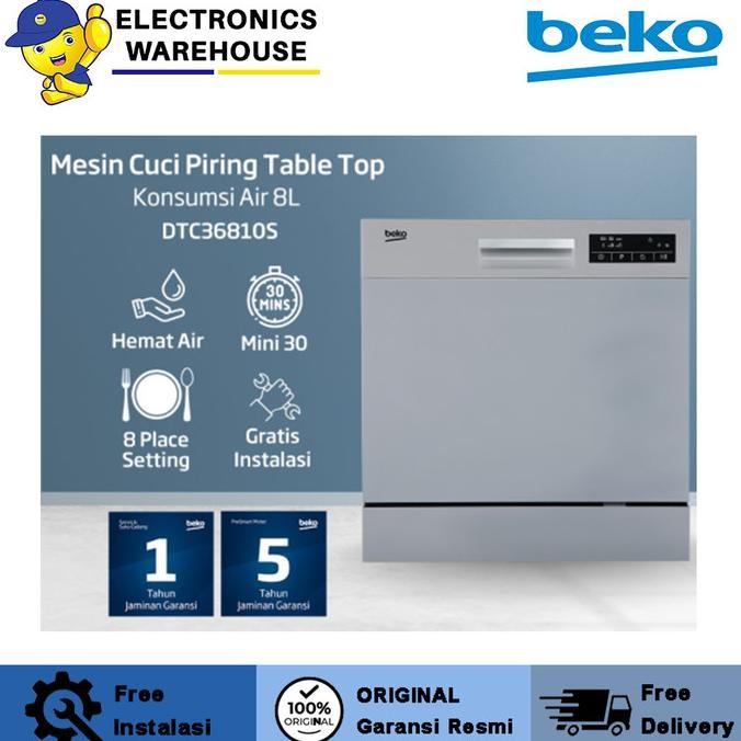 Murah Beko Dishwasher Dtc36810S