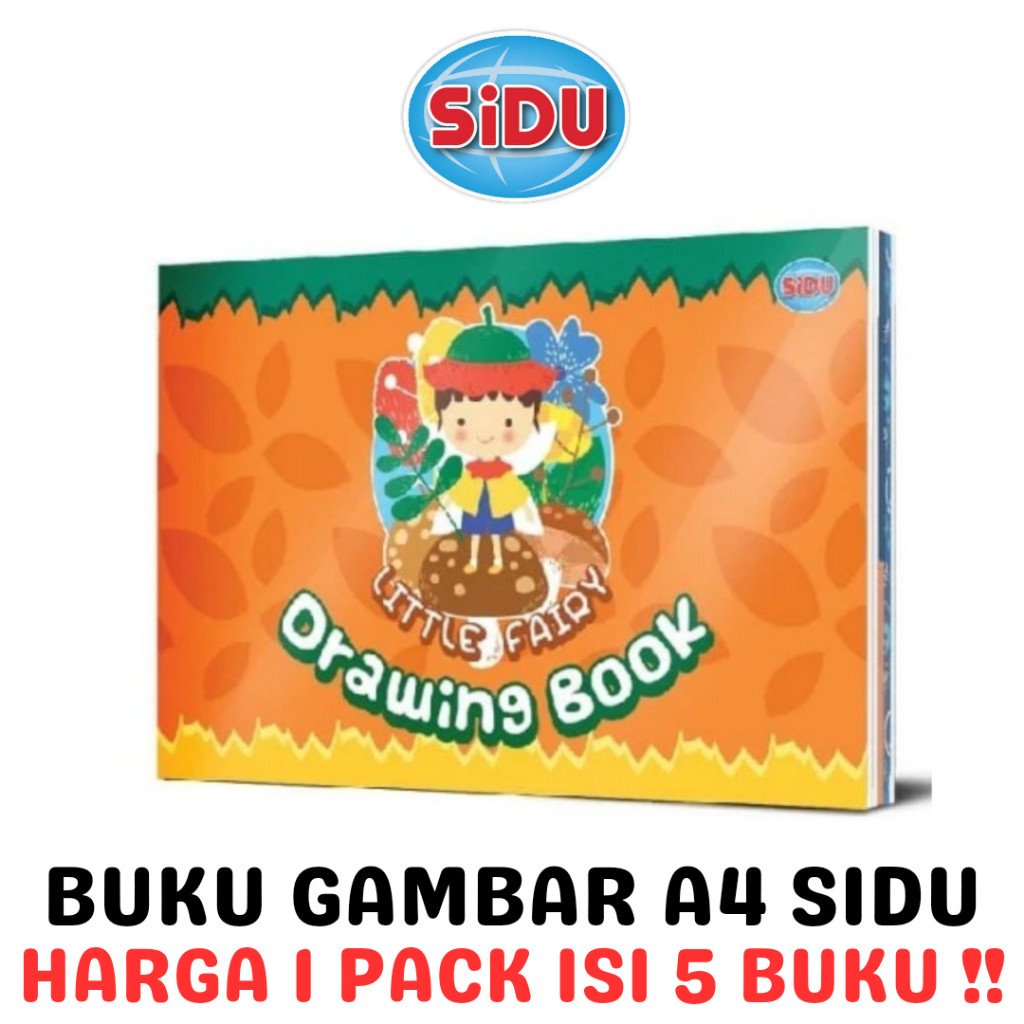 

SIDU DRAWING BOOK A4 BUKU GAMBAR A4 SKETSA SINAR DUNIA PACK [5PCS] RAJA BIG BOX