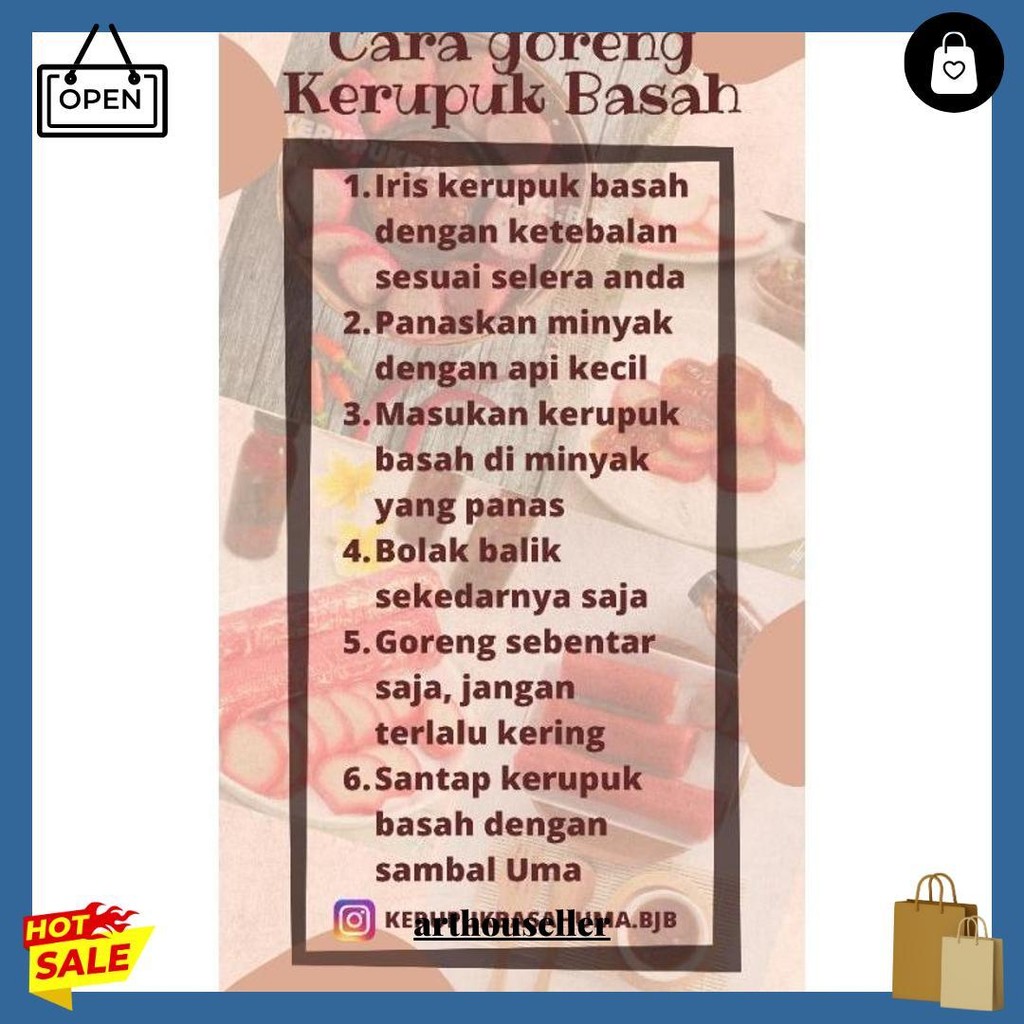 

Kerupuk Basah Uma Khas Sukamara | Khas | Cemilan | Makanan | Oleh-Oleh | Kerupuk | Pedas | Sambal | Siap Kirim