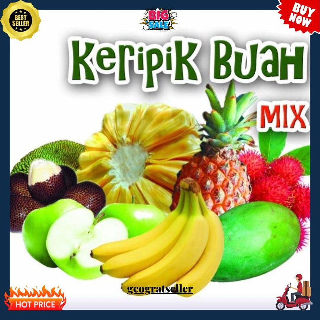 

Keripik Buah Mix / Keripik Buah Dan Sayur / Keripik Sayur Mix Terlaris
