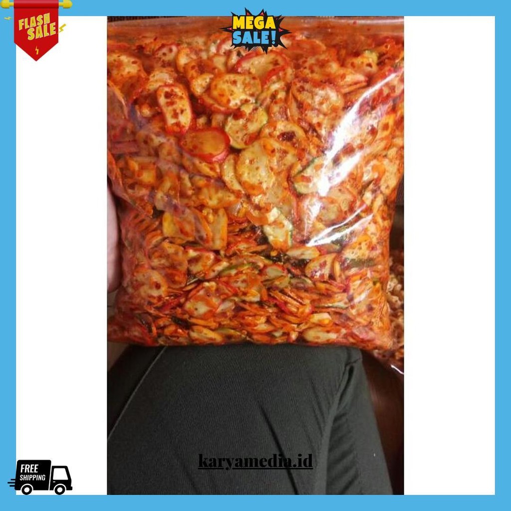 

Kerupuk Seblak Bawang Seblak Kering Bumbu Basah Isi 1Kg Cod