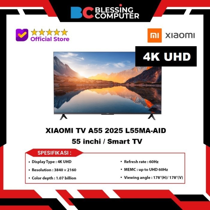 XIAOMI TV A55 2025 L55MA-AID 55 inchi / Smart TV
