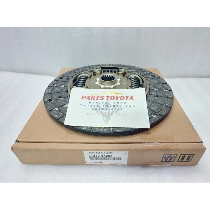 Kampas Plat Kopling Clutch Disc Fortuner Hilux Diesel Asli Original 31250-0K205 Terlaris