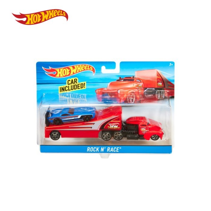 Hot Wheels Super Rigs Rock N' Race - Mainan Mobil Balap