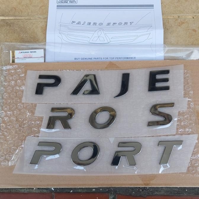 Emblem Pajero Sport Engine Hood Cap Mesin Mitsubishi New Pajero 2021 Kualitas