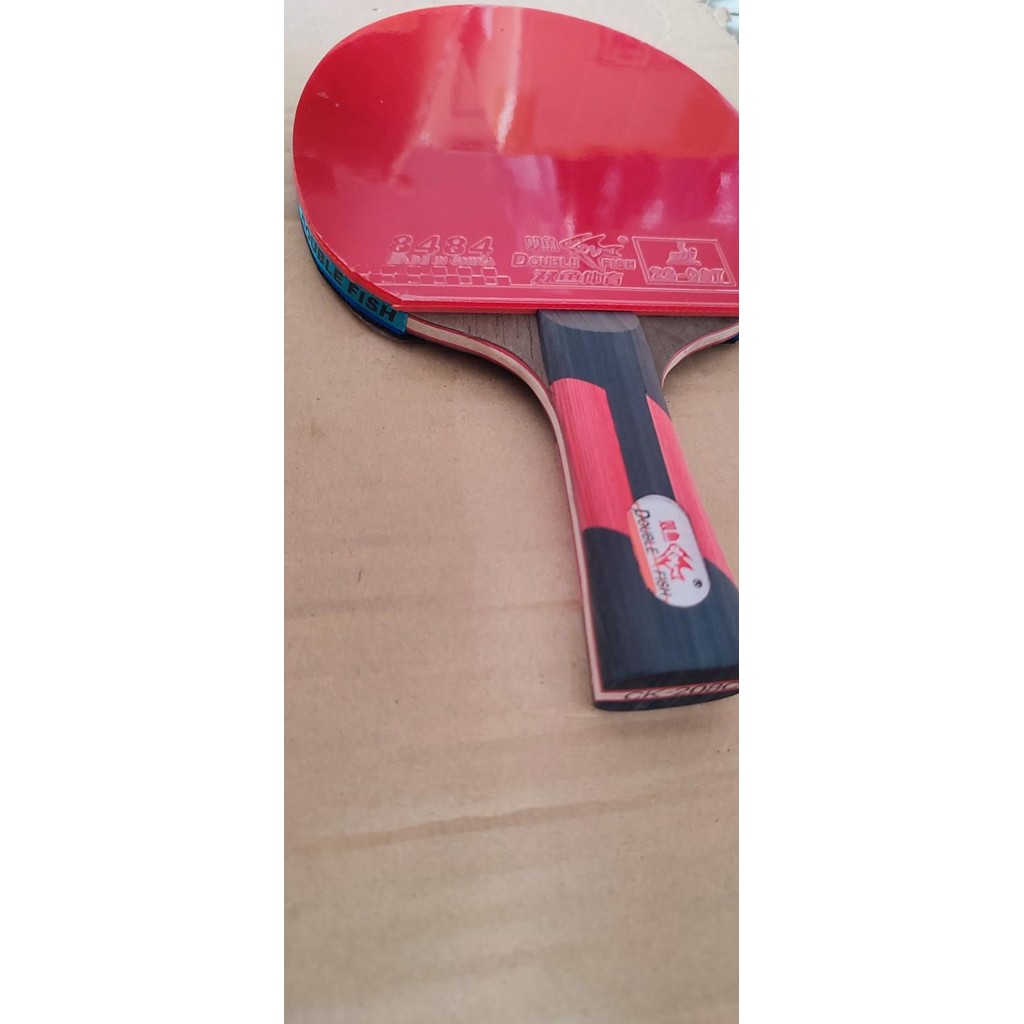 Bat Bet Pingpong Tenis Meja Double Fish Ck-208 Original + Cover