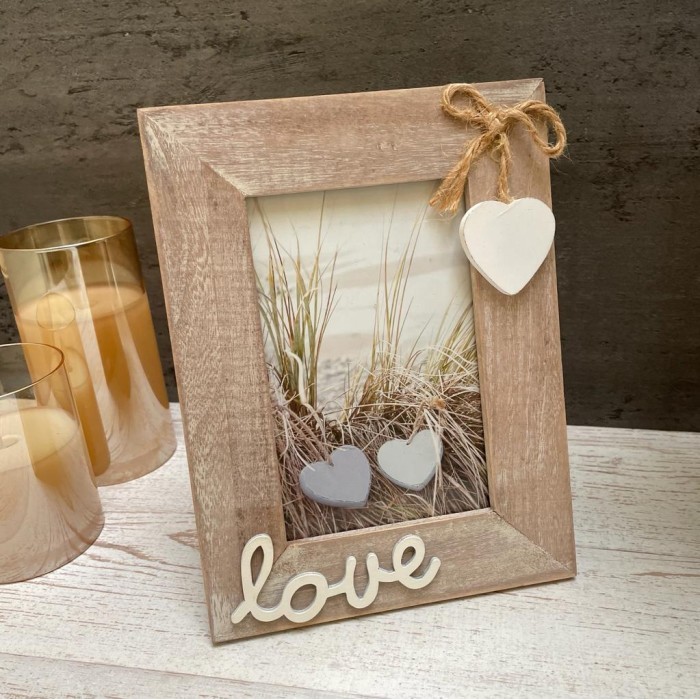 Nordic Vintage Wooden Photo Frame Frame Foto Bahan Kayu