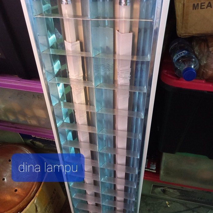 Kap Lampu Rm 2X18W+Tl Led 8Watt Philips/Kap Rm 2X8W Led Set Inbow