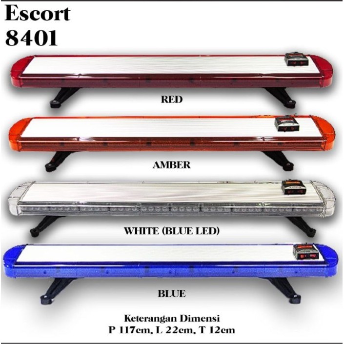 Lampu Polisi Slim/Lampu Rotator Tipis/Ambulance/Led Escort 8401 Blue