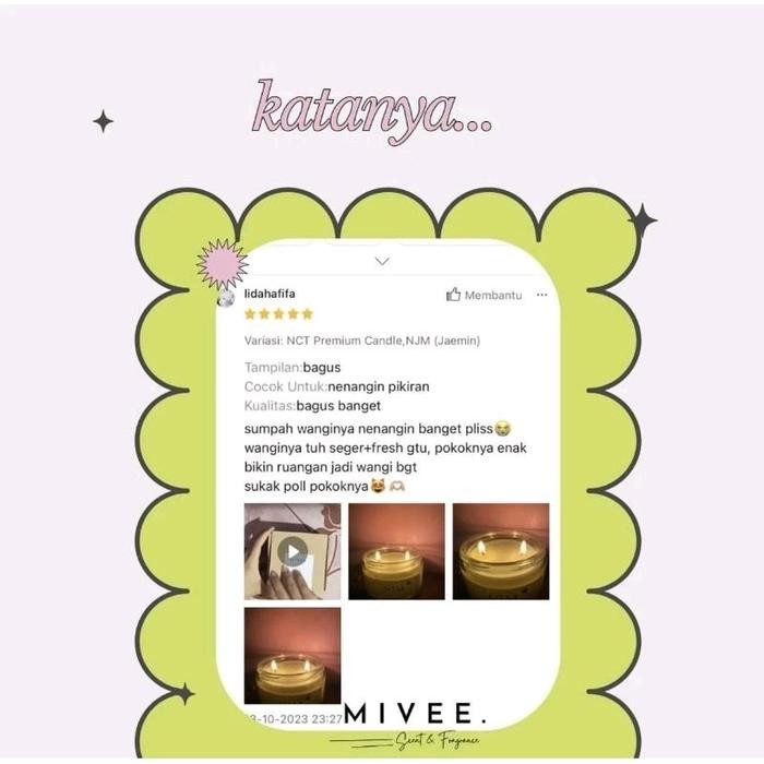 SALE [CANDLE] NCT PREMIUM SOYWAX CANDLE (SCENTED INSPIRED BY MEMBER) 150 GRAM SCENTED WANGI CANDLE