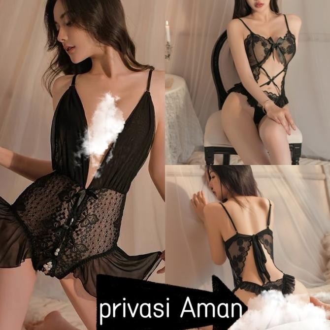 

Lingerie Sexy Teddy Lingerie V Neck Sexy Bodysuit Renda Night A2600 Original