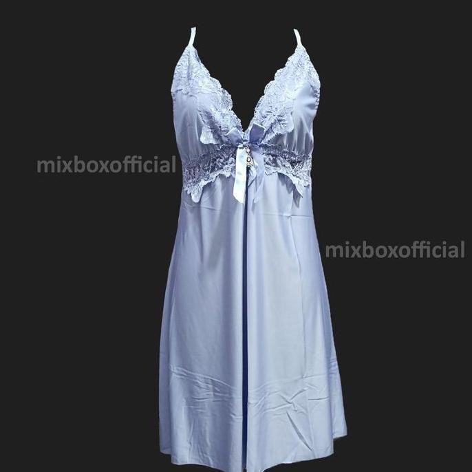 

Dress Spandex Sutra Lace Lingerie Bordir Mewah Terbaru Ld 125 - Britney Original