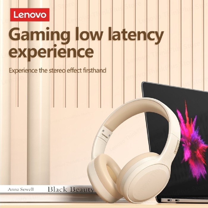 Sale Headset Wireless Lenovo Th30 Bluetooth Headphones With Mic