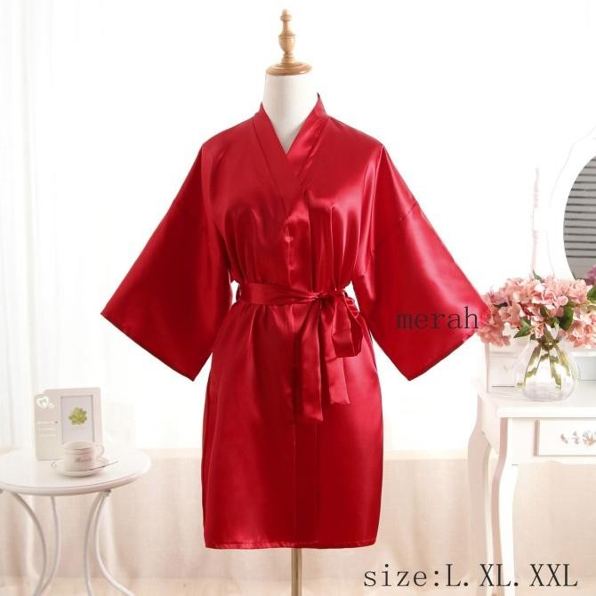 

Kimono Baju Tidur Wanita Lingerie Piyama Sexy Ukuran Besar A308 Original